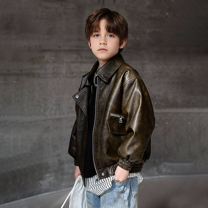 Streetwear Brands Logo - Jaket Anak Laki-Laki Warna Hijau Tua