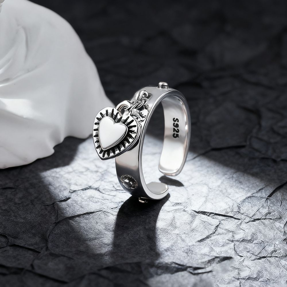 Chrome Hearts Ring - Perak Sterling 925 Bentuk Hati ​