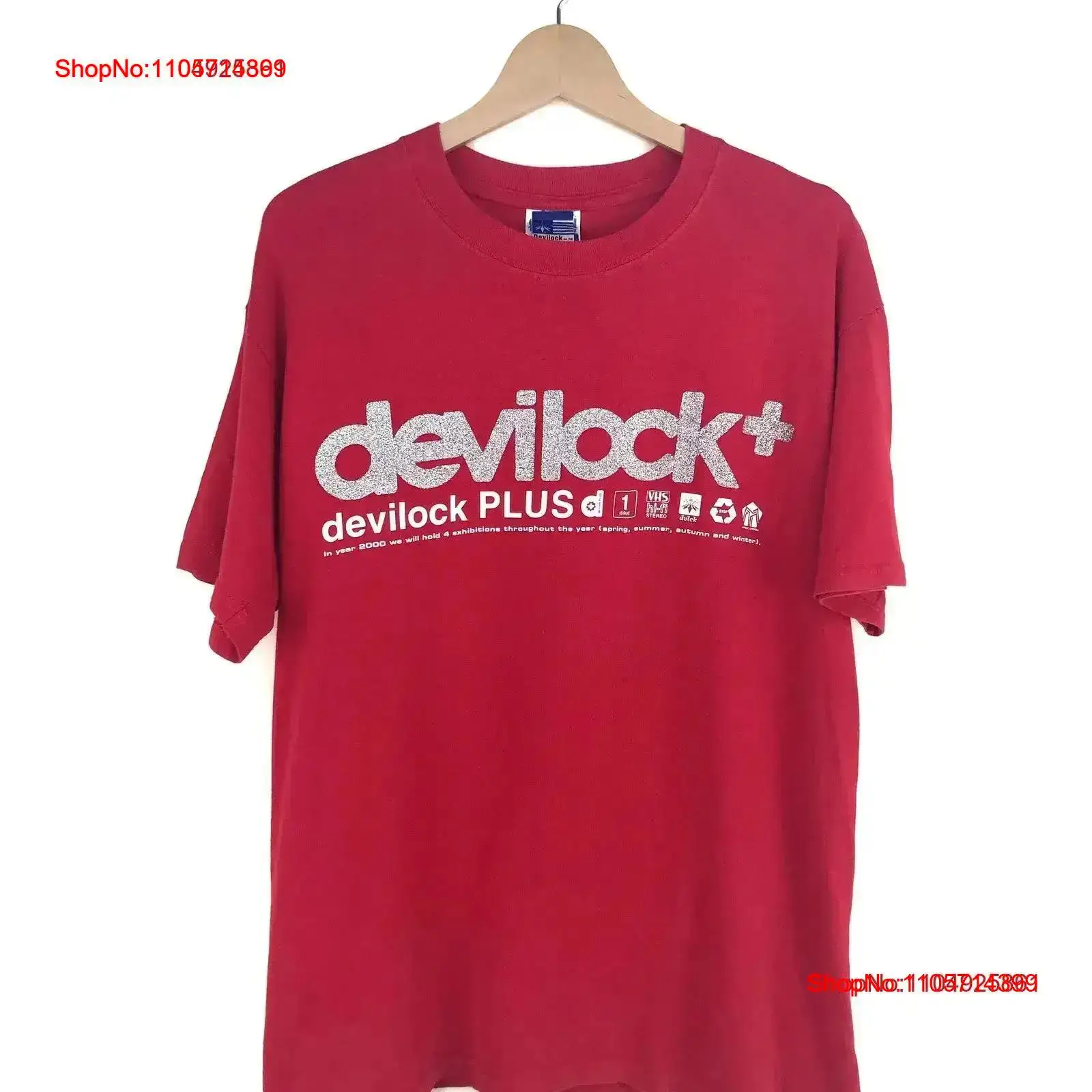 Japanese Brand Streetwear Vintage - Kaos Vintage DEVILOCK PLUS streetwear ukuran