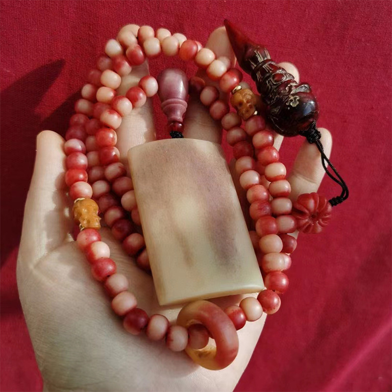 Chrome Hearts Ring - Manik-manik Buddha Blood Bone 108, ukuran