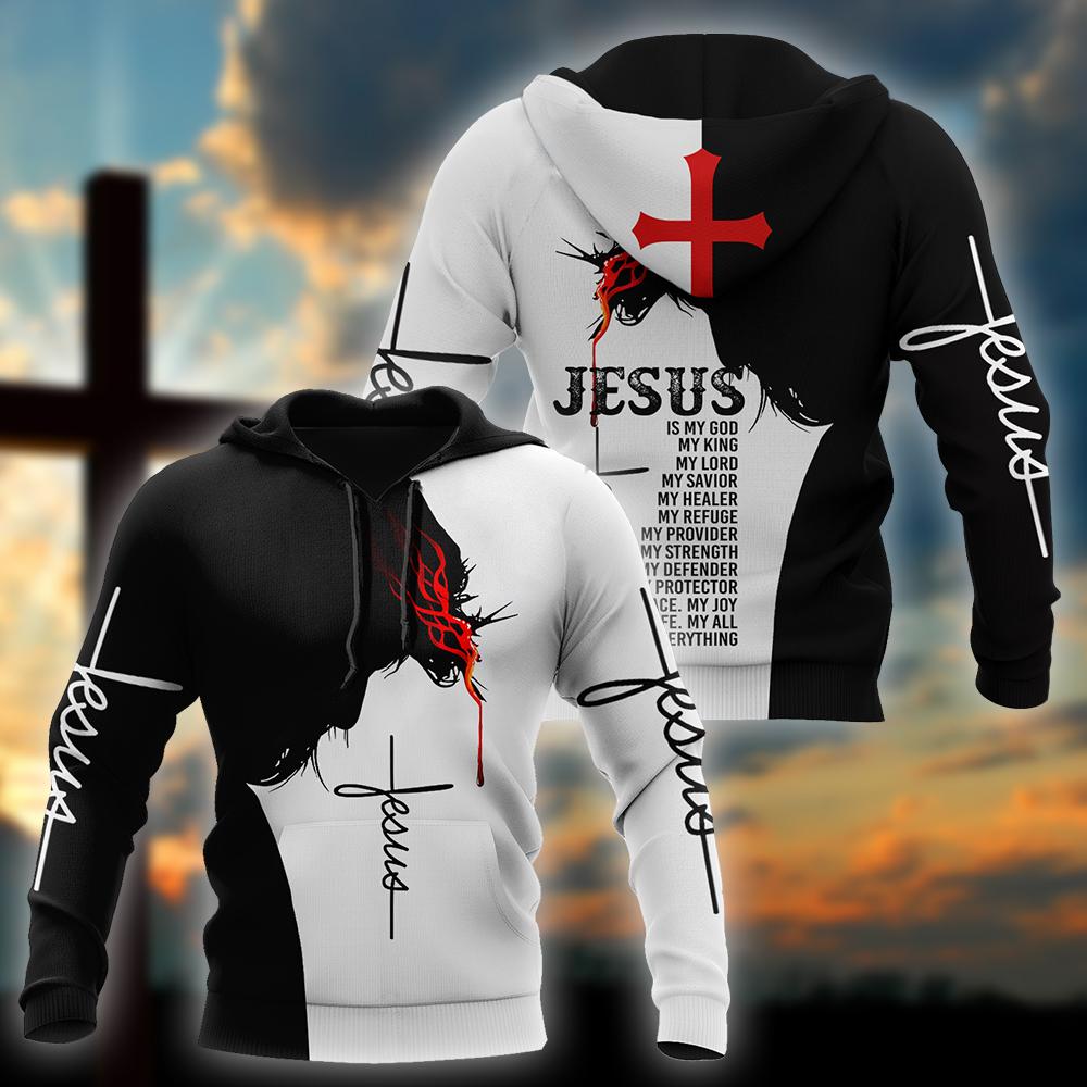 Streetwear Brand Tracksuit - Hoodie Merek Musim Gugur Tato Yesus