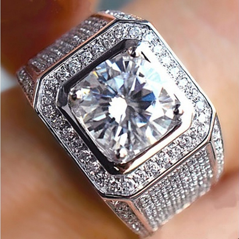 Cincin Perak Murni 925 Mewah d - Chrome Hearts Ring ulasan dan harga
