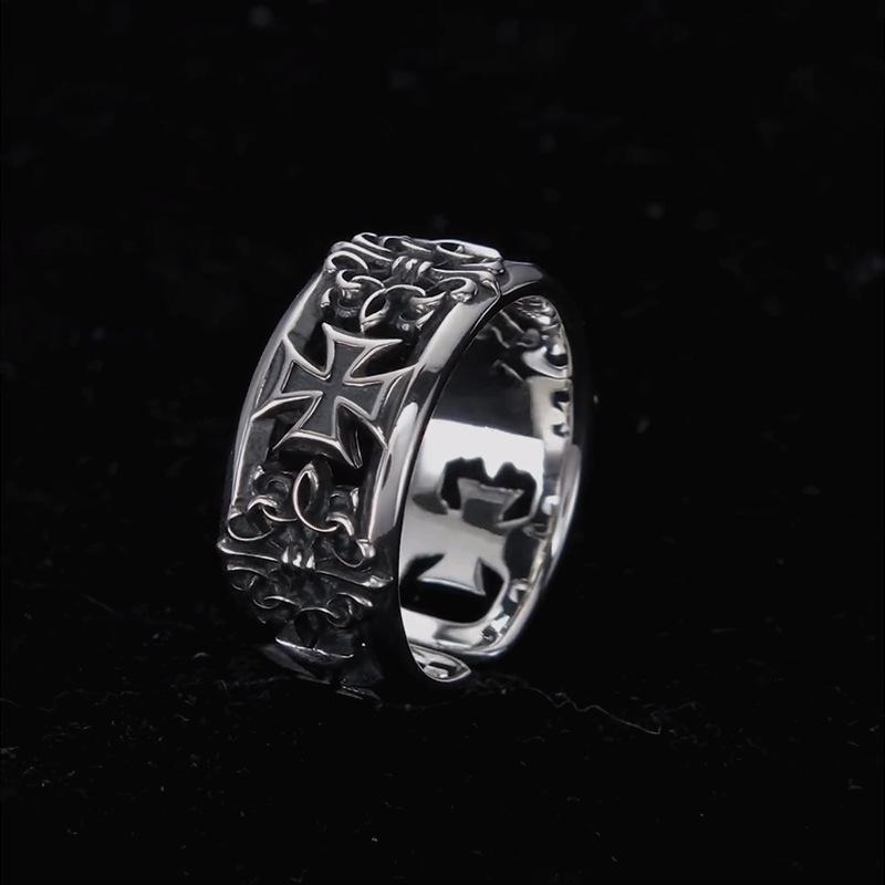 Cincin terbuka niche untuk pri - Chrome Hearts Ring ulasan dan harga