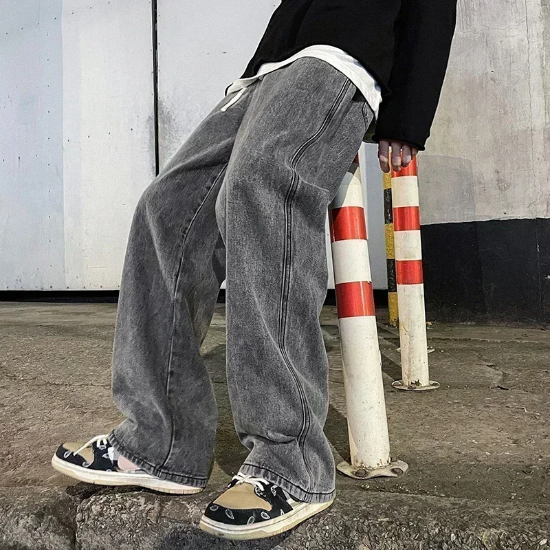 Celana Jeans Longgar Streetwea - Streetwear Clothing Brands ulasan dan harga