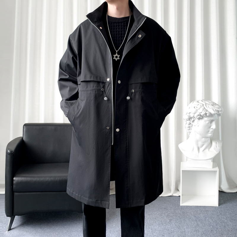 Mantel Trench gaya Korea pria, - Streetwear Clothing Brands ulasan dan harga