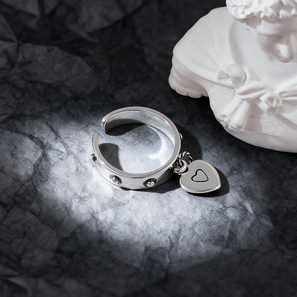 Perak Sterling 925 Bentuk Hati - Chrome Hearts Ring ulasan dan harga