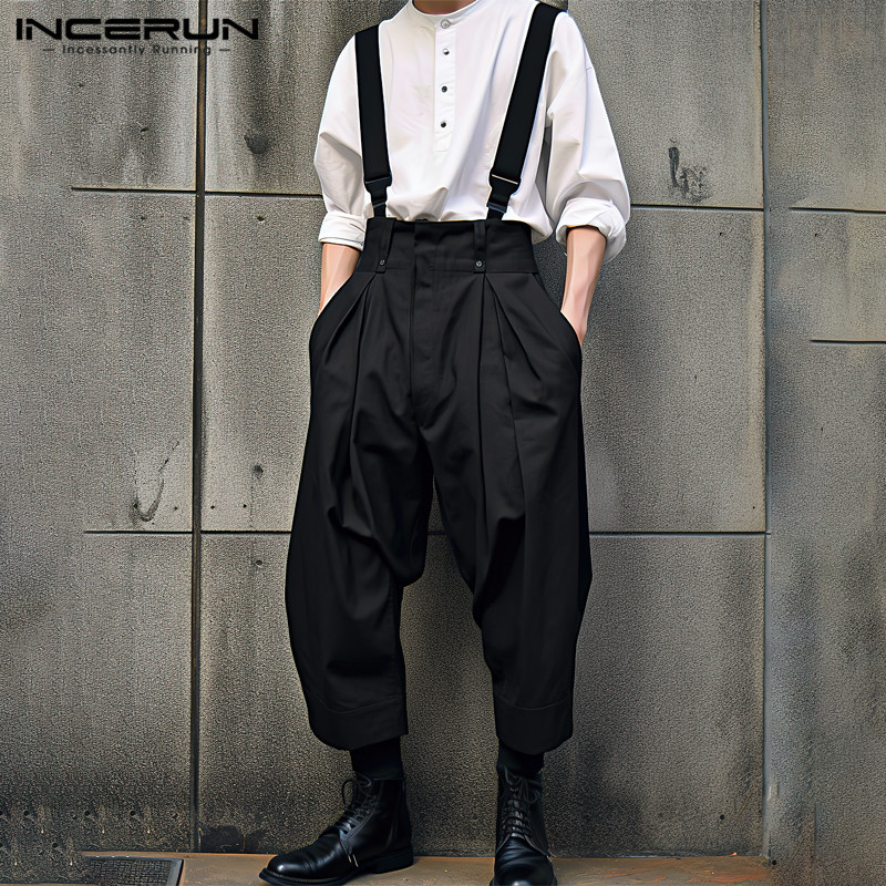 INCERUN jumpsuit pria, jumpsui - Streetwear Brand Clothing ulasan dan harga