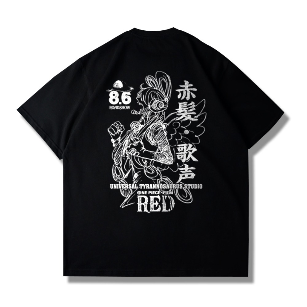Kaos Grafis One Piece Merah 20 - Good Streetwear Brand ulasan dan harga