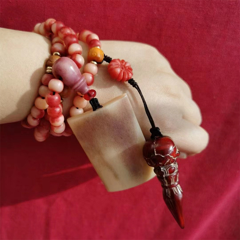 Manik-manik Buddha Blood Bone  - Chrome Hearts Ring ulasan dan harga