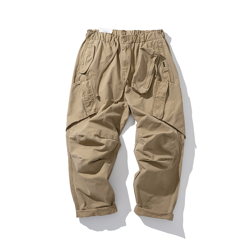 Celana Kasual Multi-saku 3D Me - Japanese Brand Streetwear Vintage ulasan dan harga