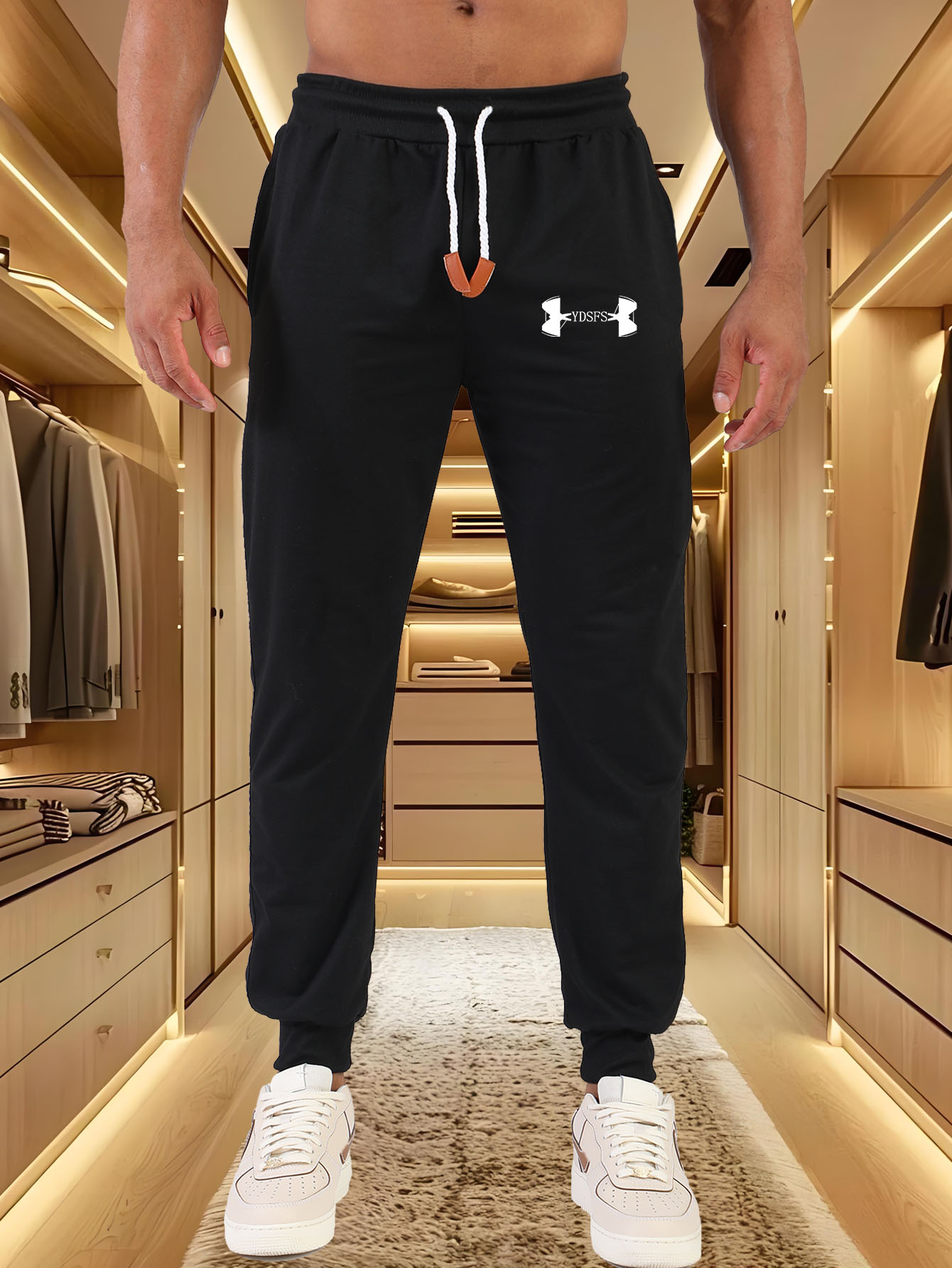 Celana Jogger Pria Sport Berme - Streetwear Brands Logo ulasan dan harga