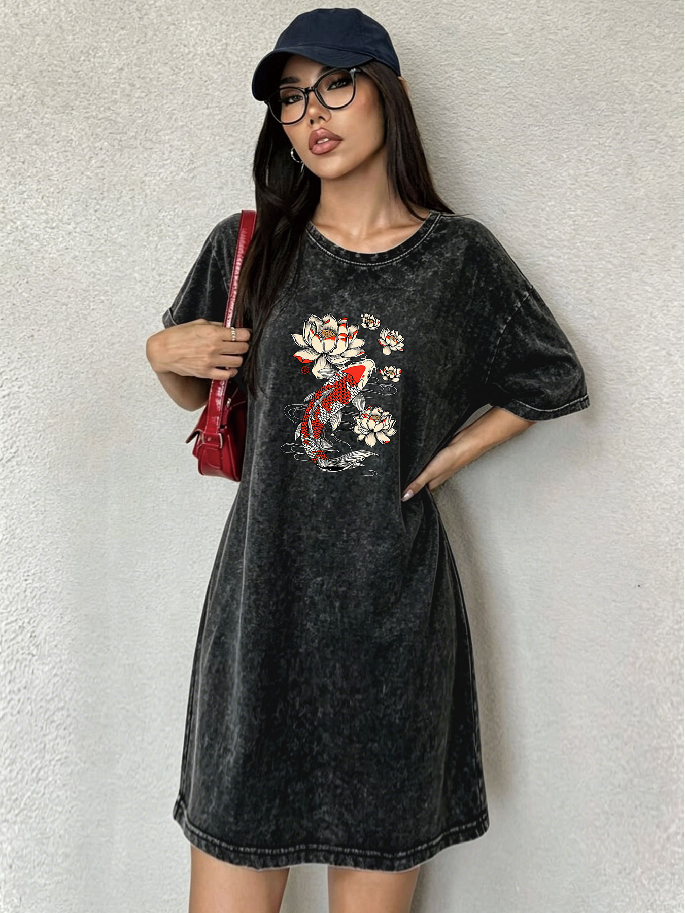 Gaun T-shirt Retro Vintage unt - Japanese Brand Streetwear Vintage ulasan dan harga