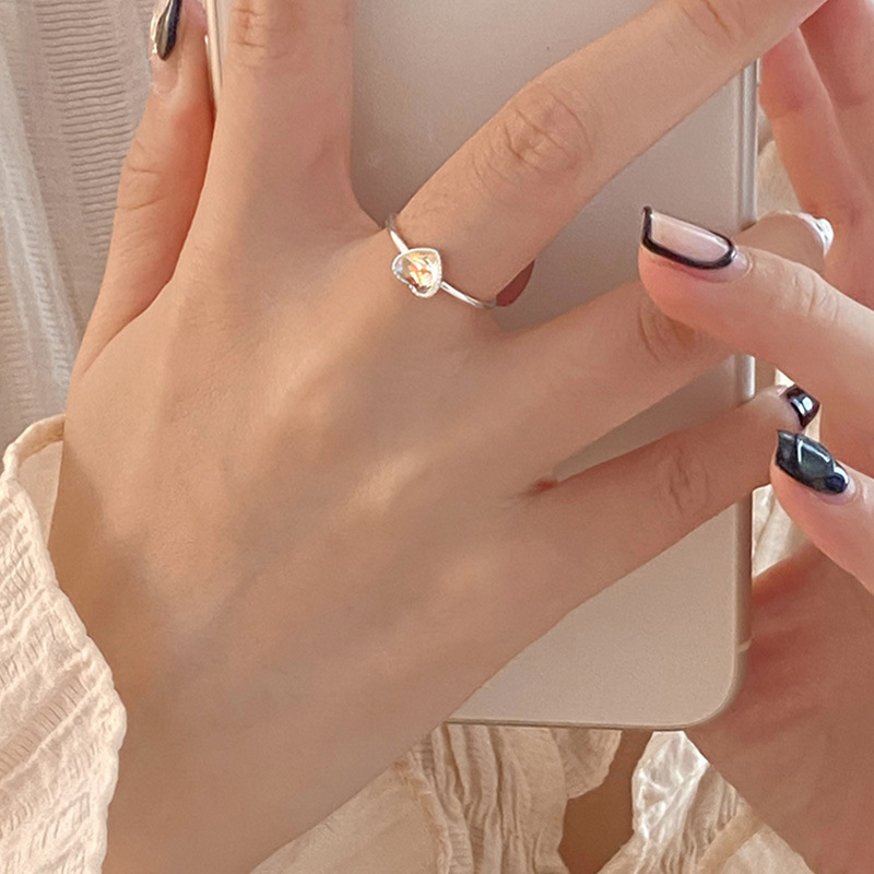 Cincin Krom Zirkon Hati Perak  - Chrome Hearts Ring ulasan dan harga
