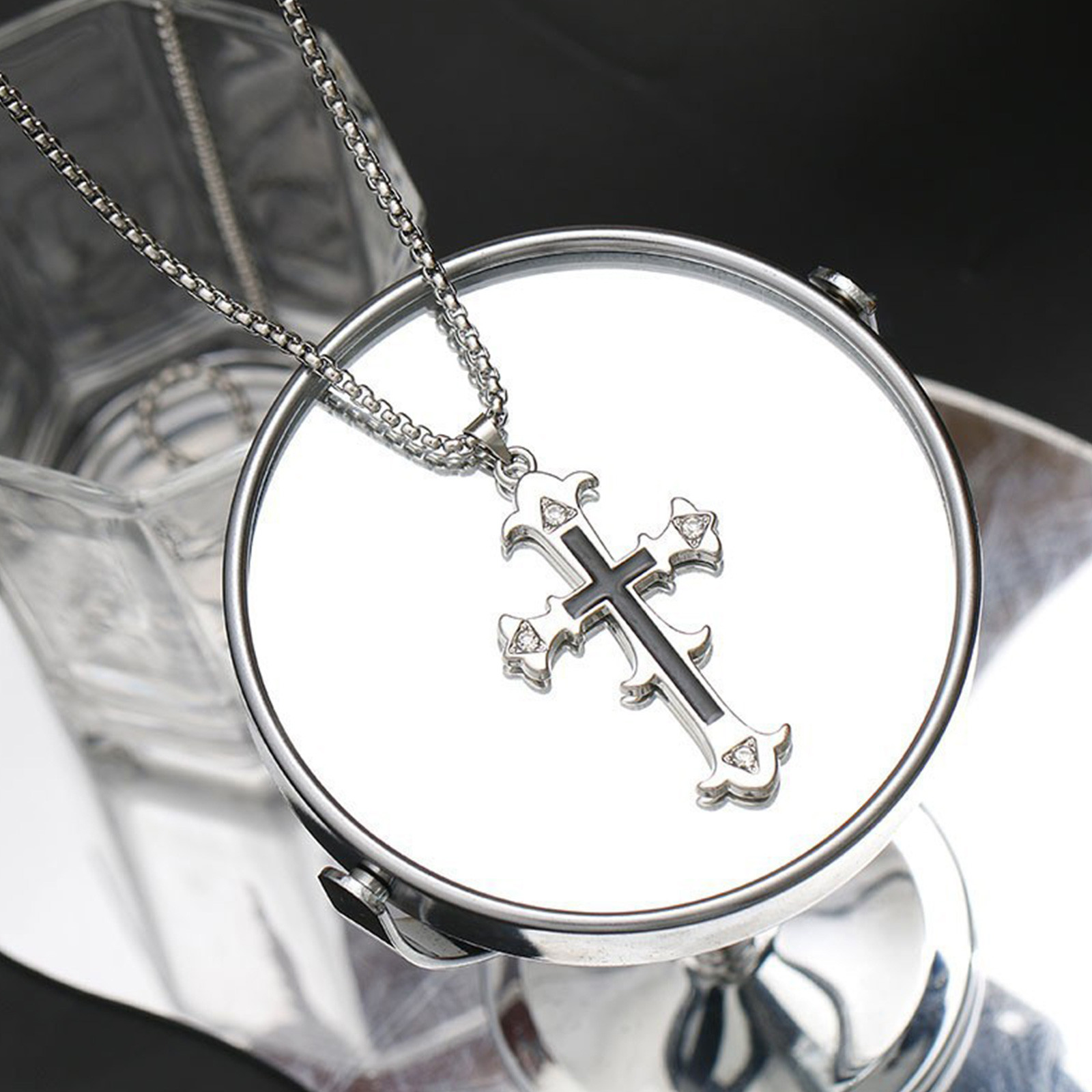 Kalung liontin salib kalung be - Chrome Hearts Ring ulasan dan harga